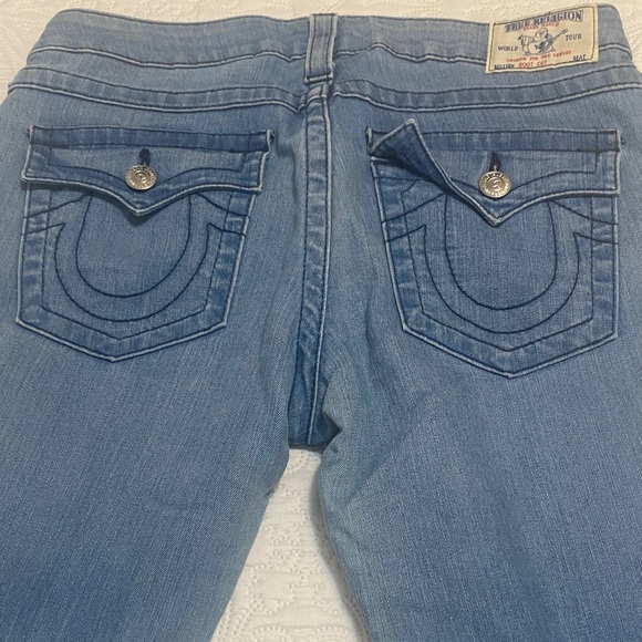 True Religion Women's Skinny Light Blue Denim Jeans - Picture 9 of 9